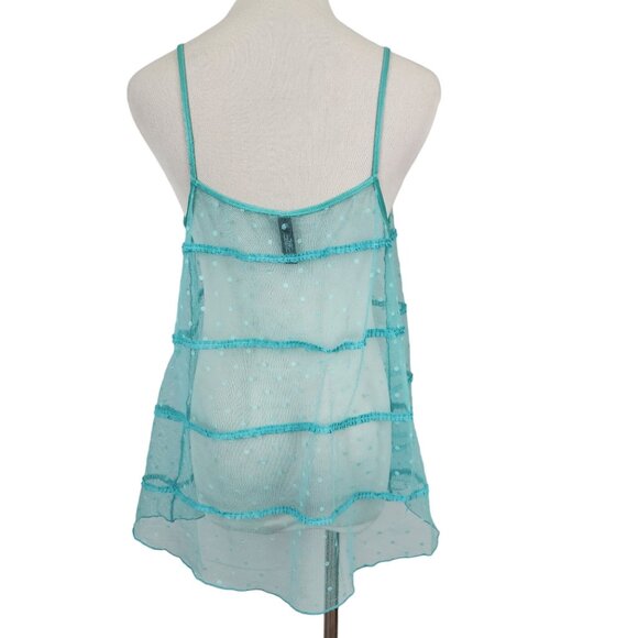 Victoria's Secret Lingerie Women's Large Sexy Little Things Sheer Baby Doll Blue - Picture 4 of 10